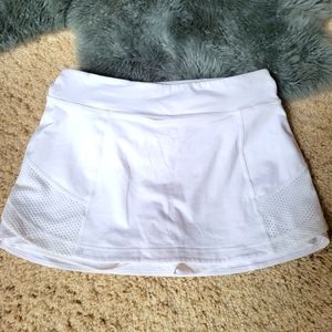 Zella Athletic Walking Tennis Skirt Pure White Size Medium